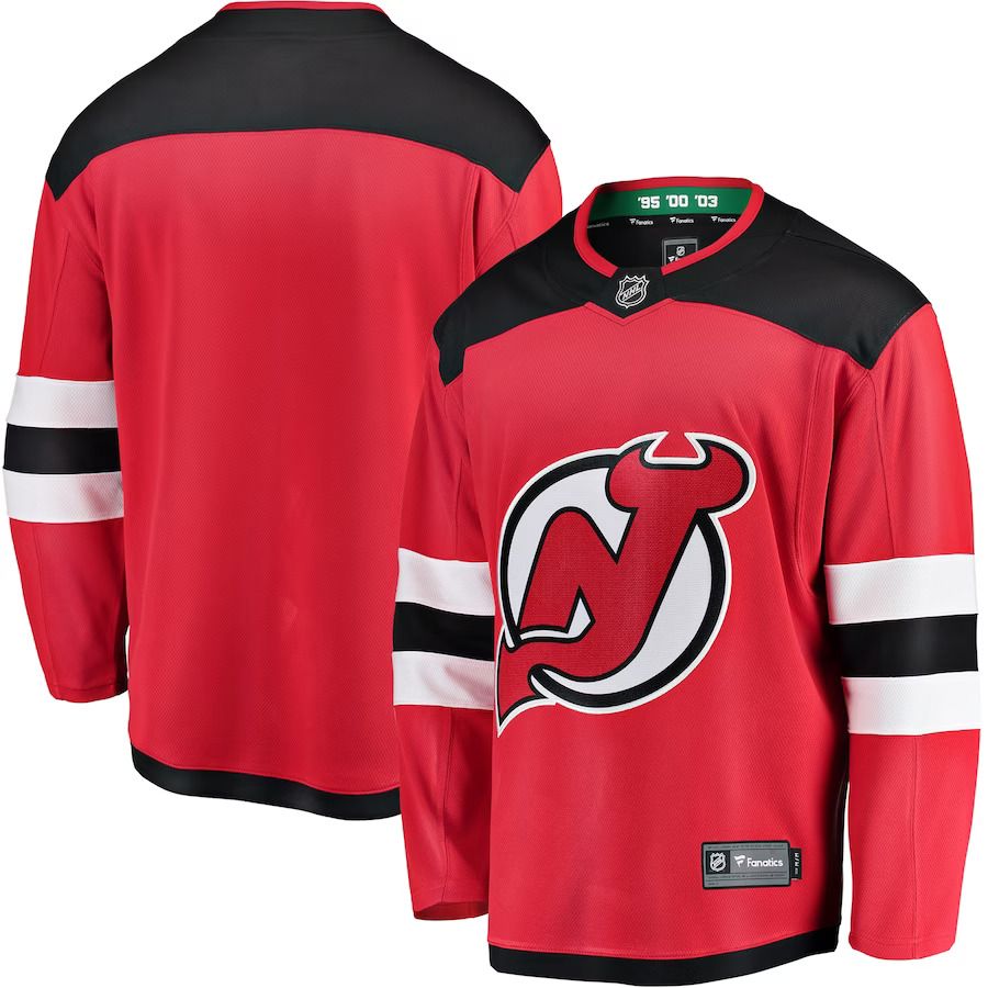 Men New Jersey Devils Fanatics Branded Red Breakaway Home NHL Jersey
